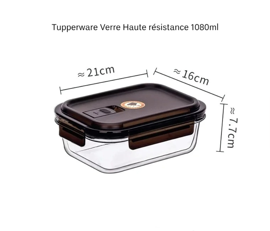 Tupperware verre micro onde