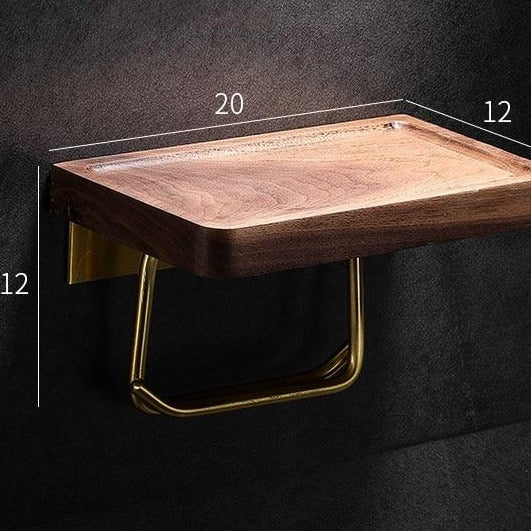 Dérouleur papier wc bois massif