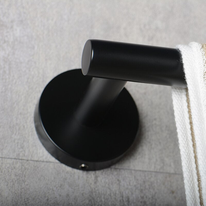 porte serviette noir cache