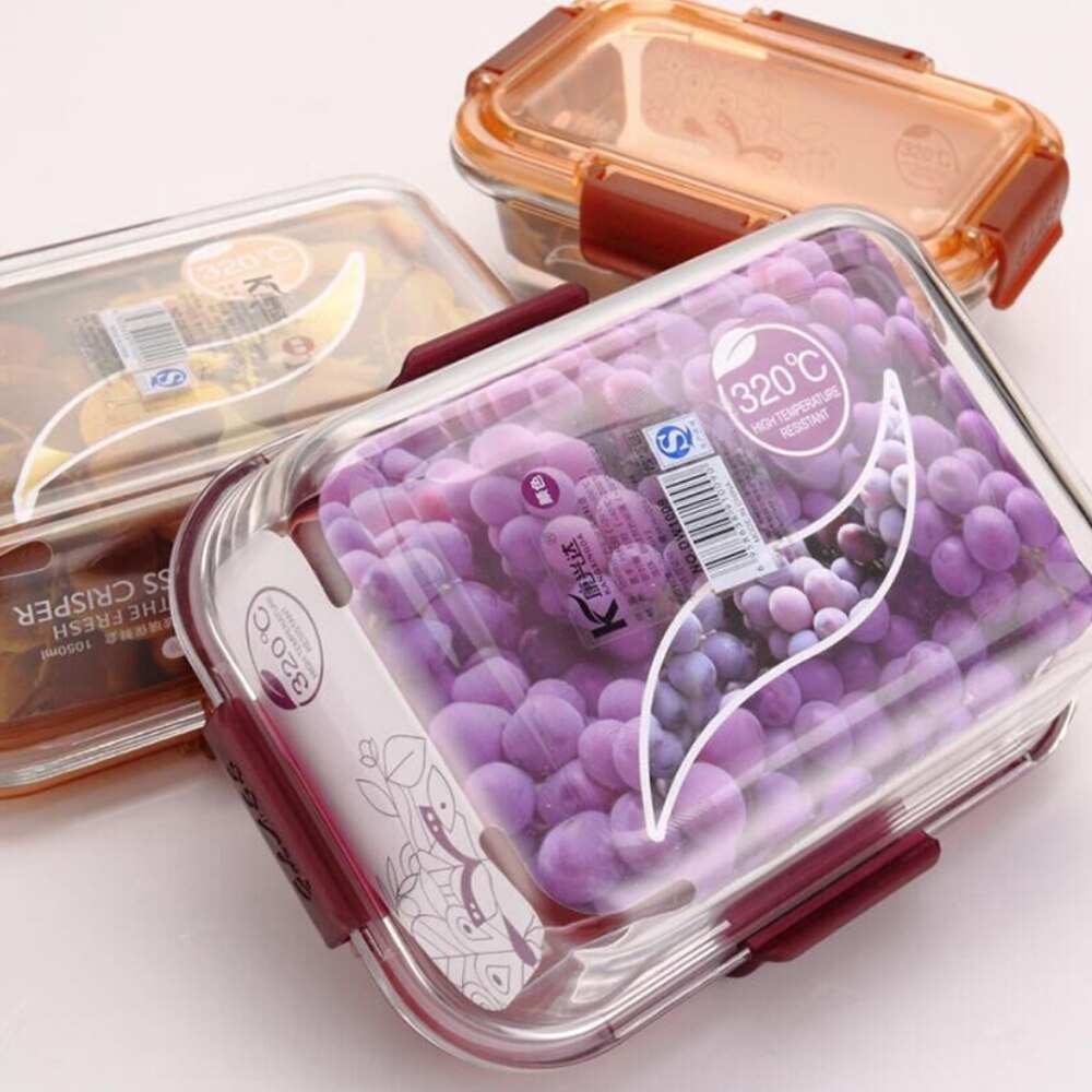 Boite alimentaire verre fumé