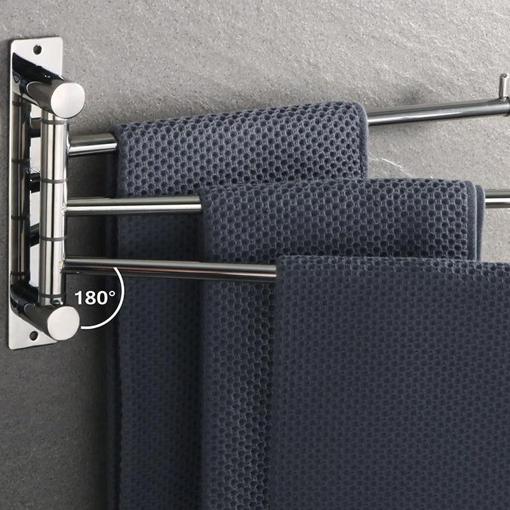 porte serviette mural triple
