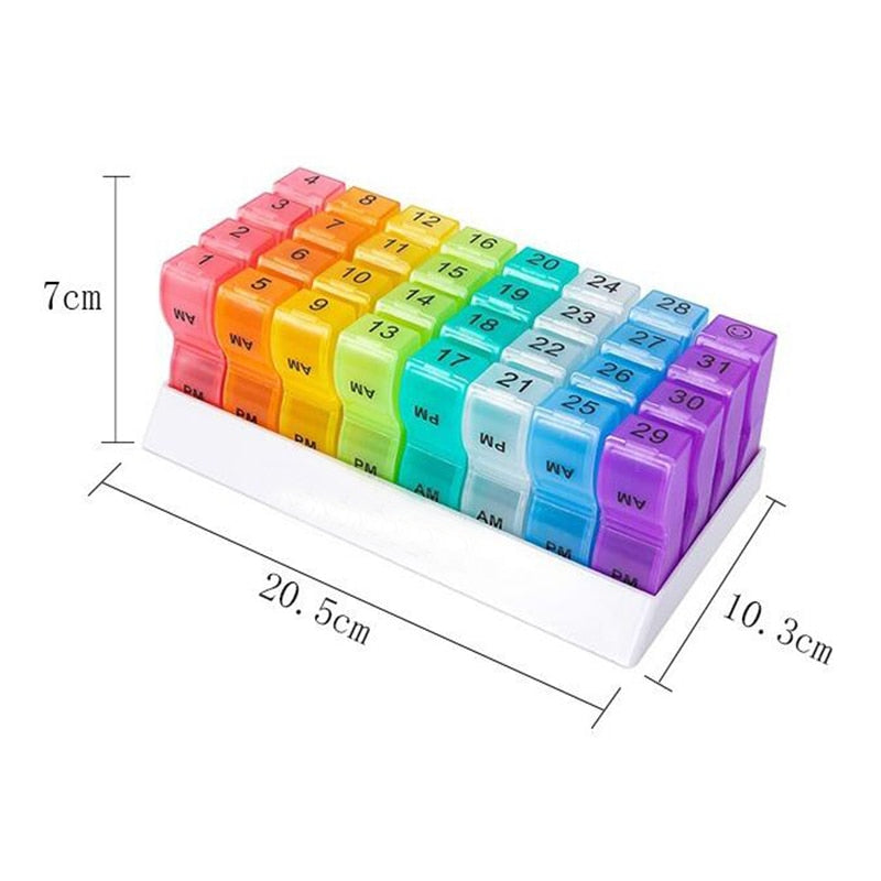 pilulier mensuel dimensions