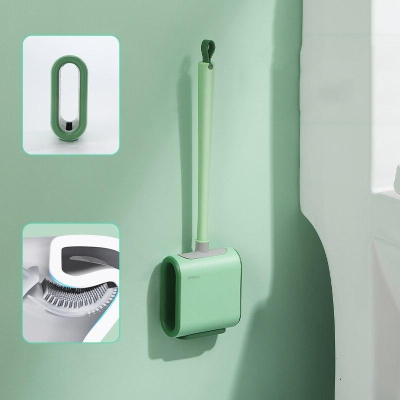 Brosse toilette vert