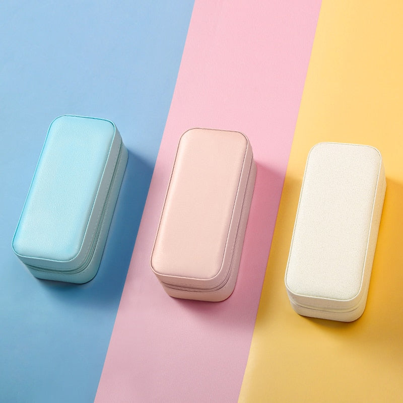 boite à bijoux rectangulaire zip