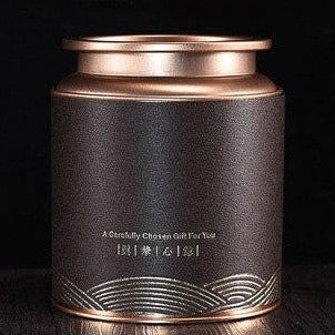 boite à thé acier inoxydable marron