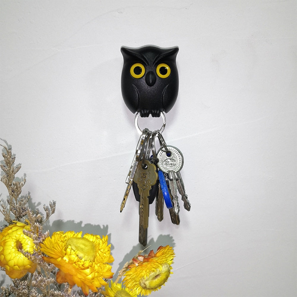 Porte clé mural hibou