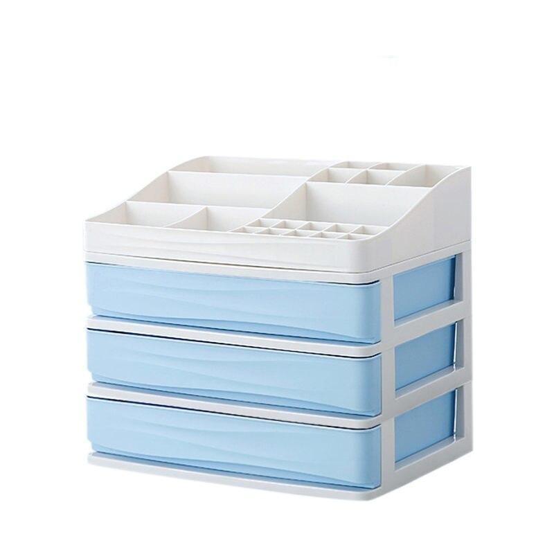 range pinceaux maquillage bleu