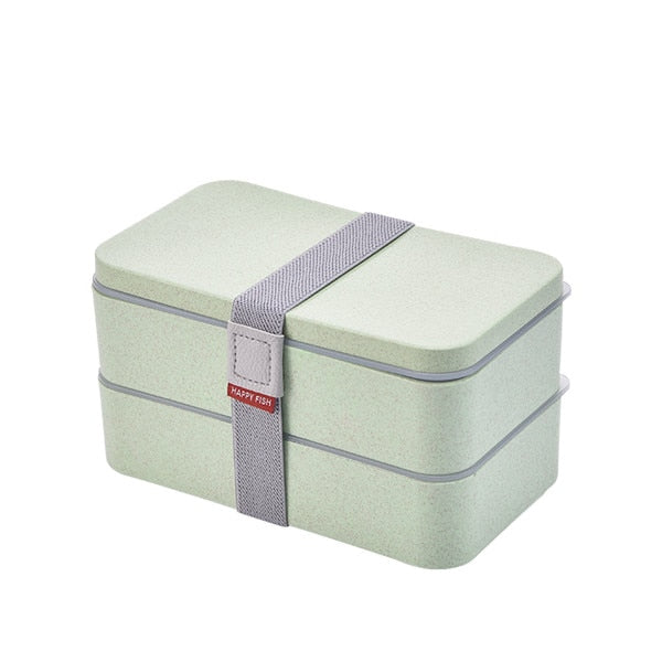Box bento vert