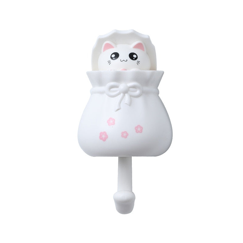 Porte clef chat blanc