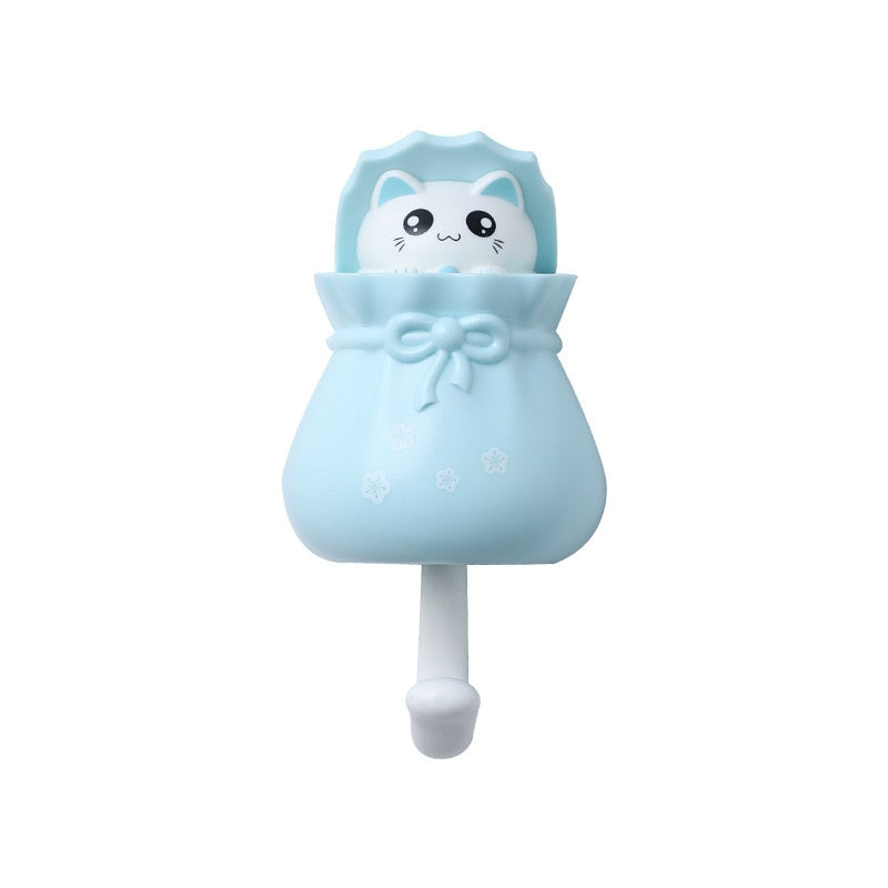 Porte clef chat bleu