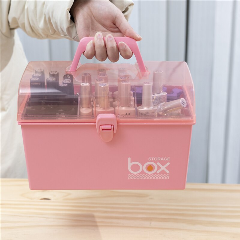 rangement maquillage transparent hanse