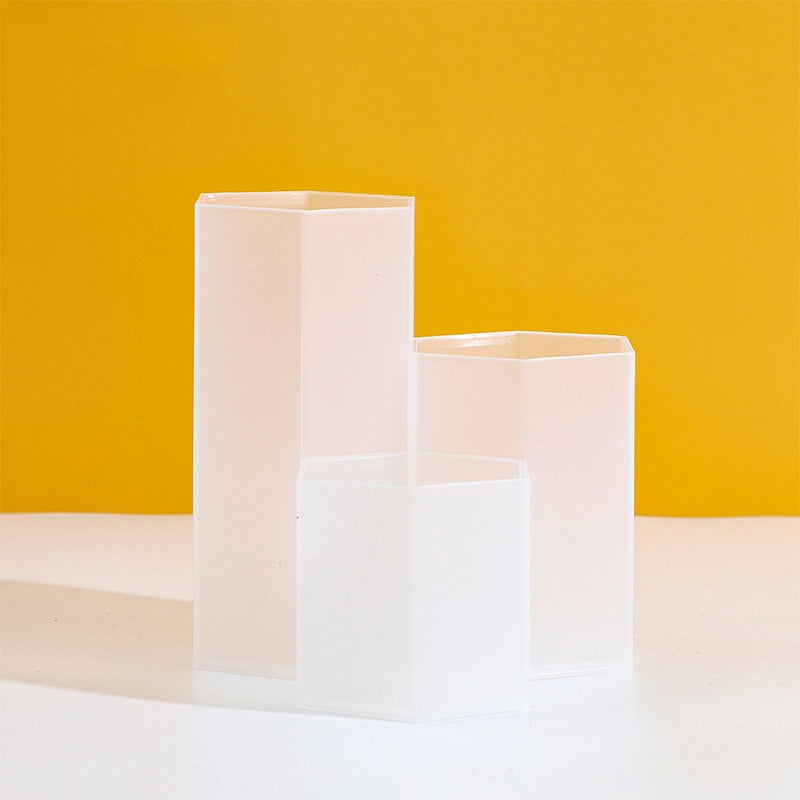 Pot à crayon blanc