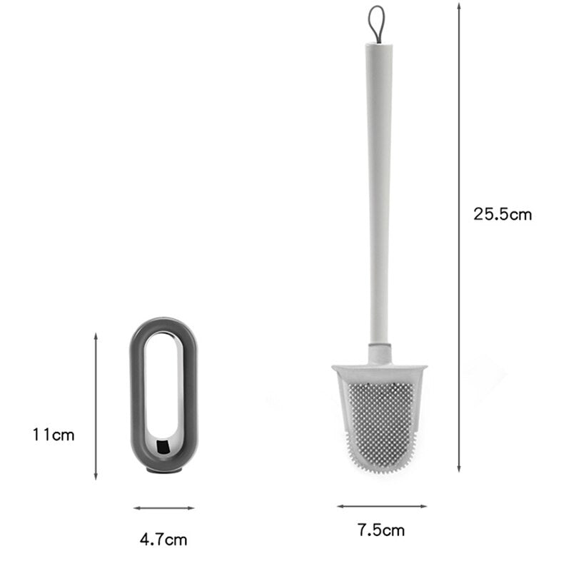 Brosse toilette gris
