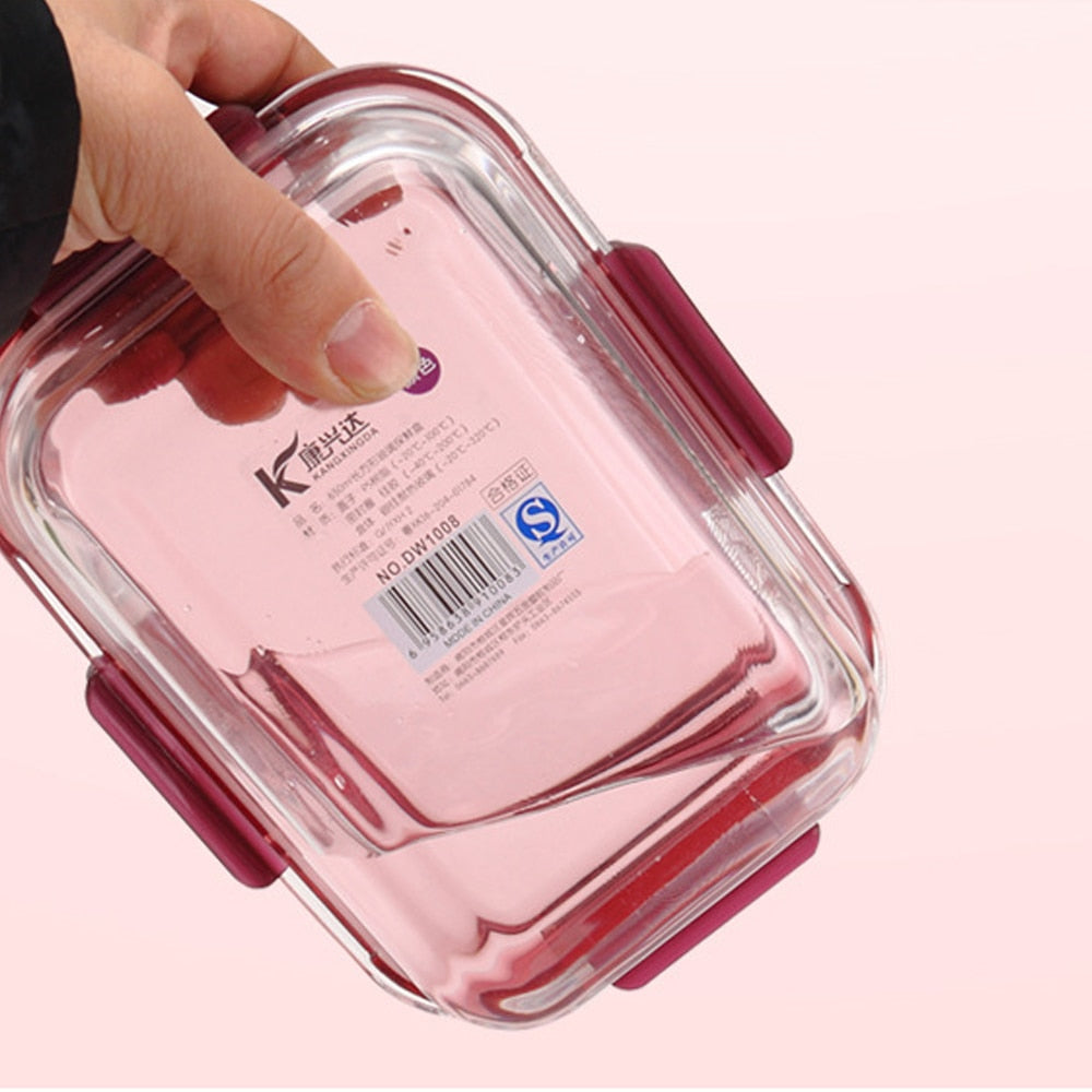 Boite alimentaire verre marron
