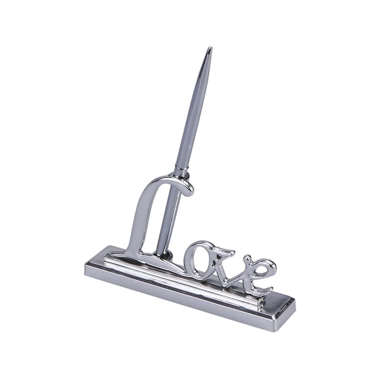 Porte stylo design argent