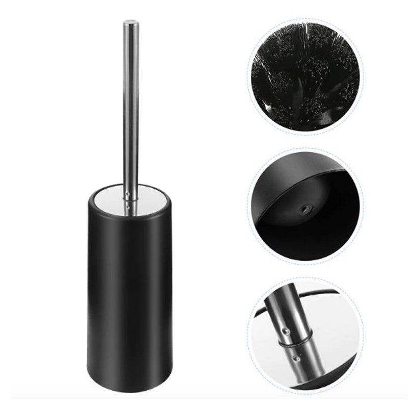 Brosse wc noir inox