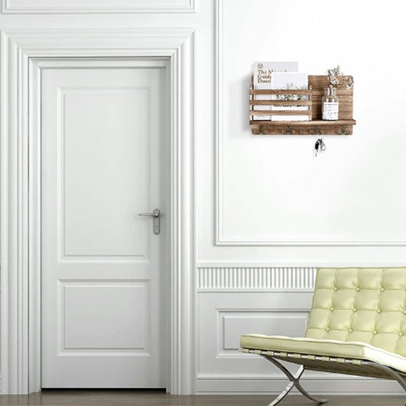 porte courrier bois clair