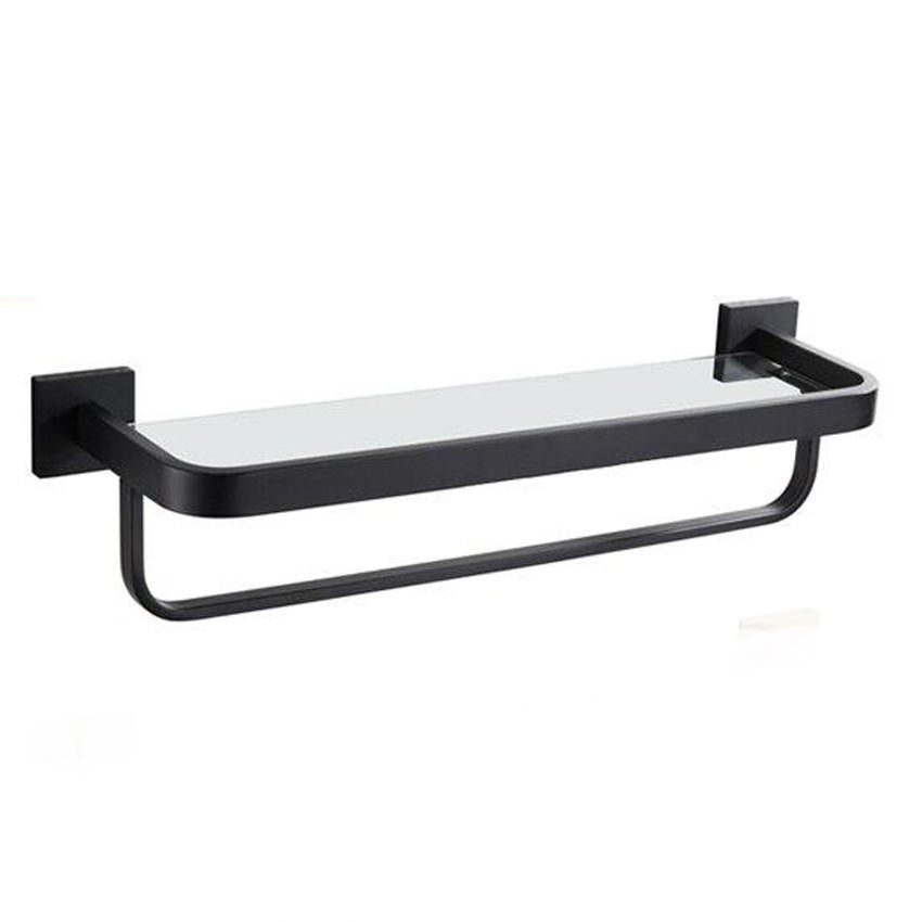 porte serviette salle de bain noir