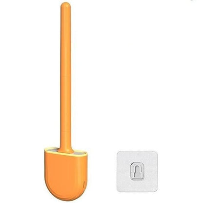 Brosse wc silicone orange